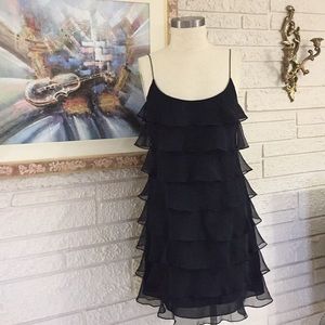 Morgan Nite By Linda Bernell Ruffle Cocktail Dress
